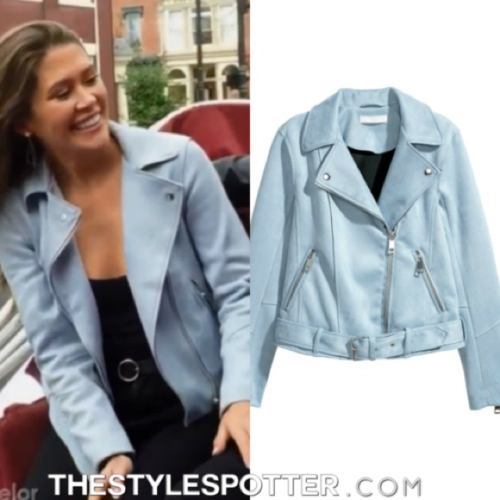Faux Suede Moto Jacket
